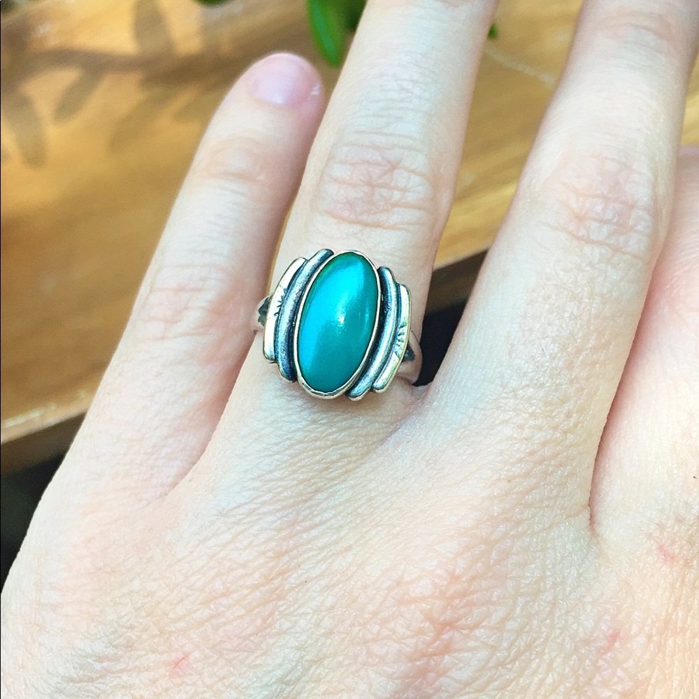 Native American Sterling and Turquoise Ring